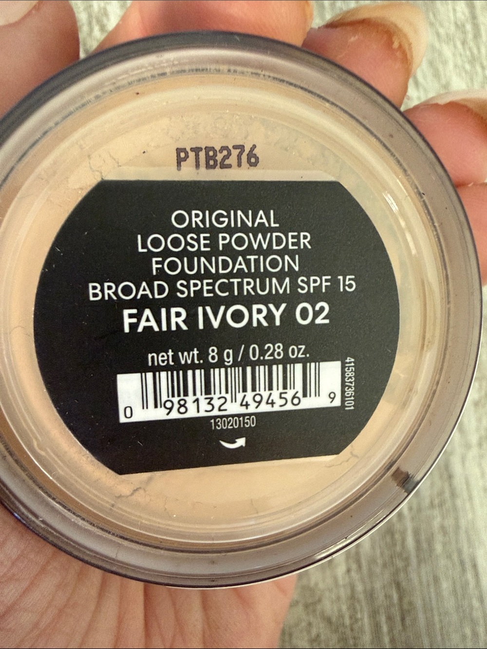 bareMinerals Original Loose Powder Foundation Fair Ivory 02 - Light Beige